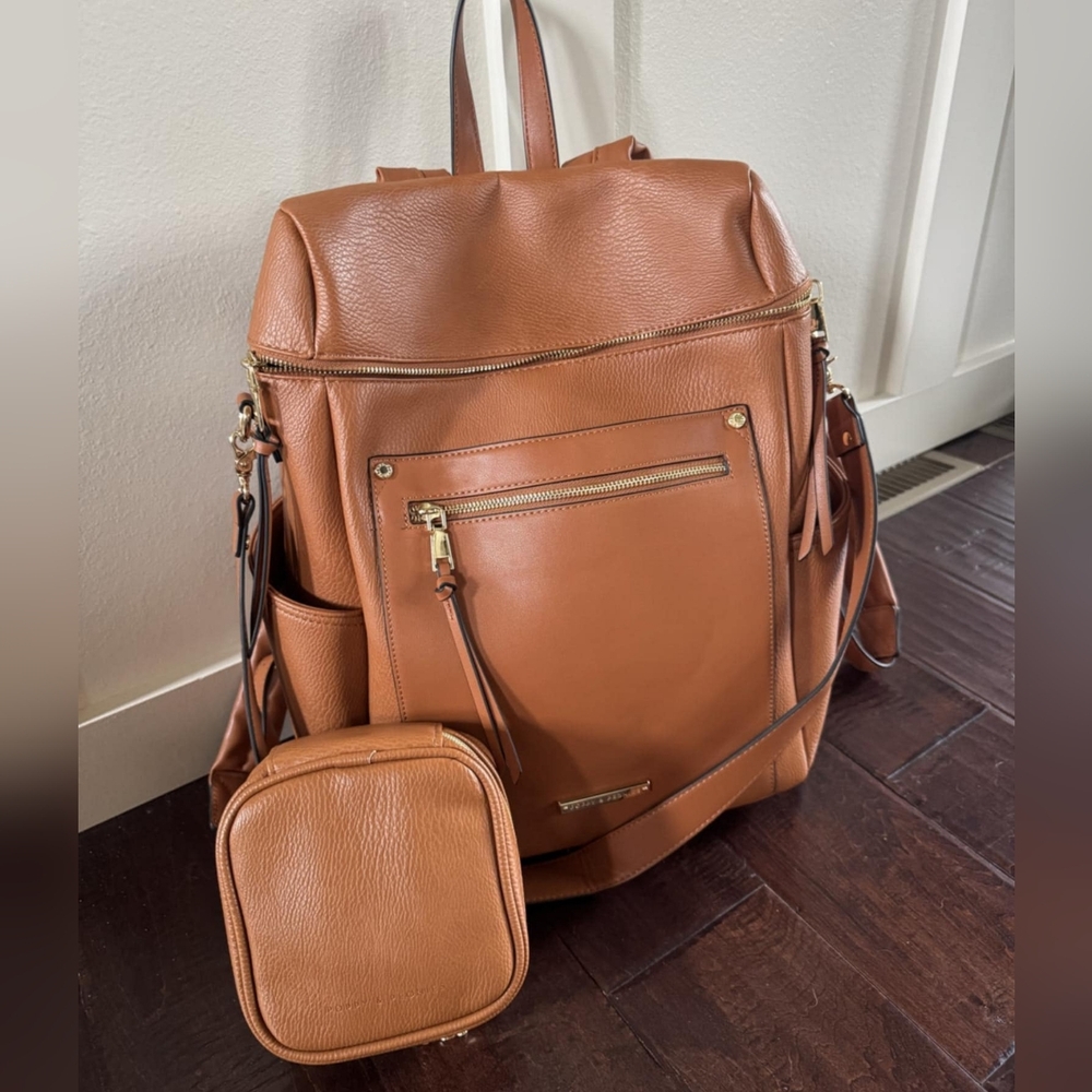 Poppy & Peonies Tech Case - Cognac - NWOT